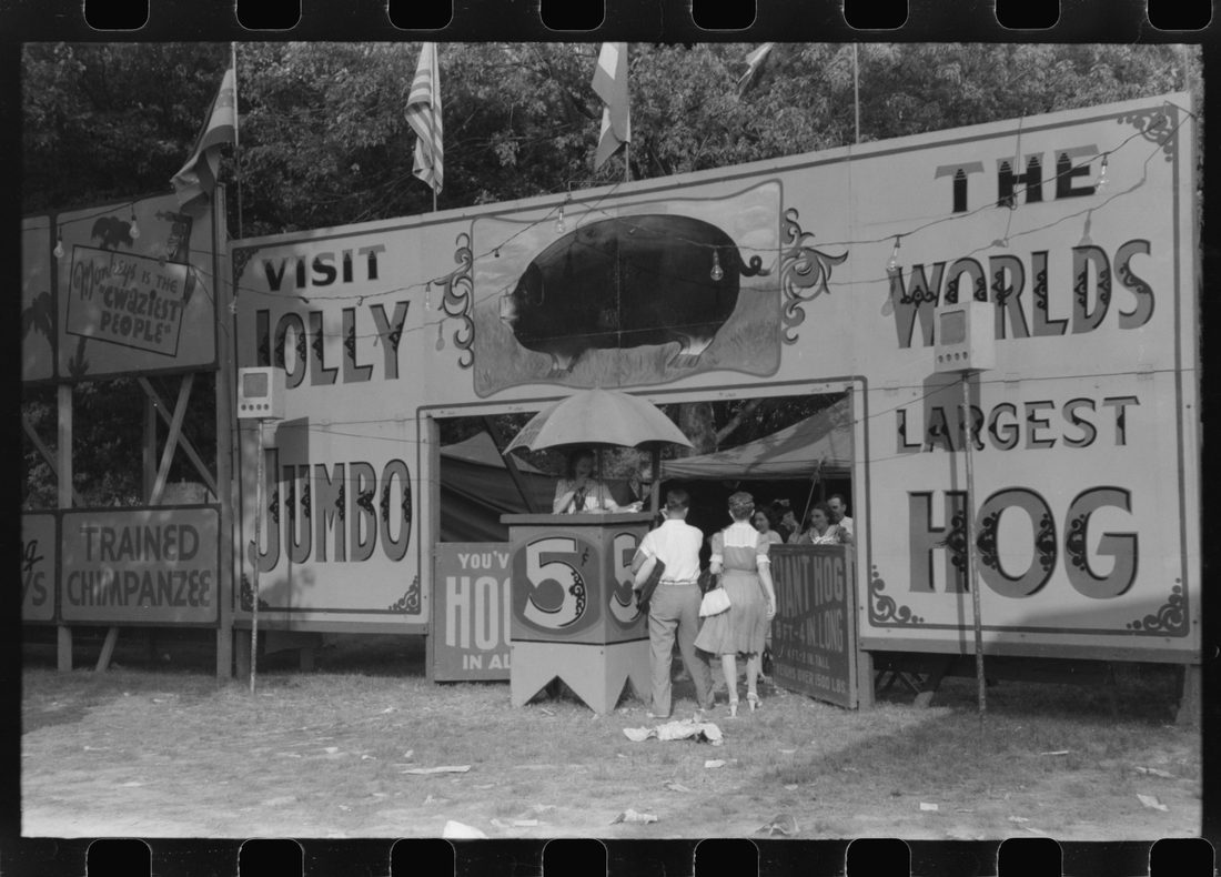 Midway and carnival, Shelby County Fair and Horse Show, Shelbyville, Kentucky