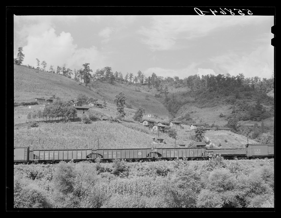 Coal cars near Chavies, Kentucky
